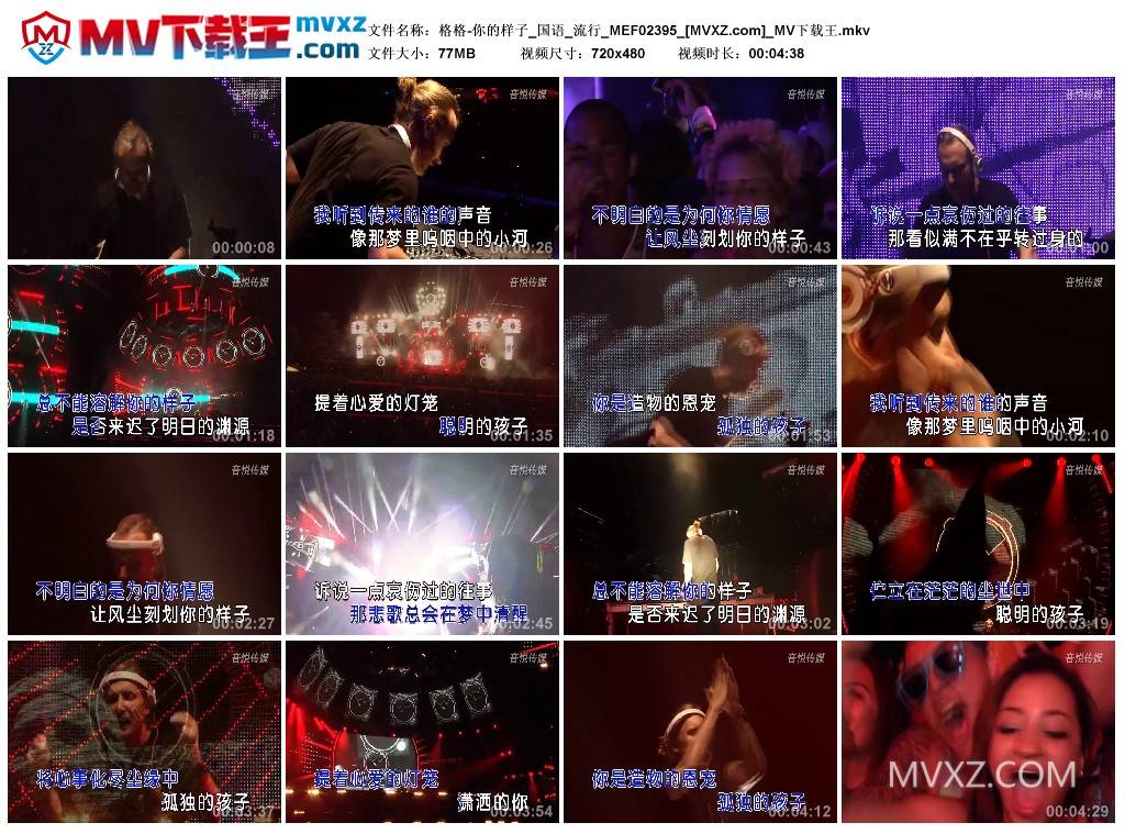 格格-你的样子_国语_流行_MEF02395